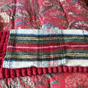 Pottery Barn Cozy Pillow cover in Red, Green, White plaid
